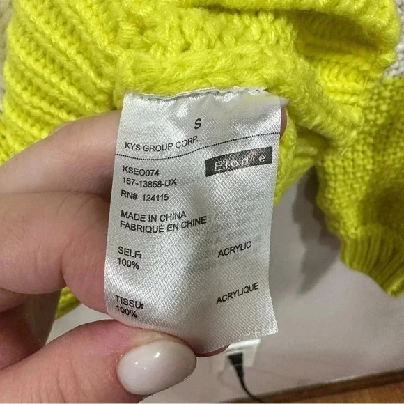 Elodie color block crew neck sweater Small - Picture 7 of 7